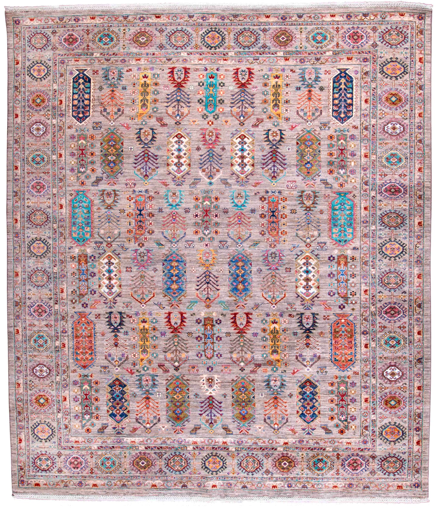 WOOL AND COTTON RUG 8'X9'4"