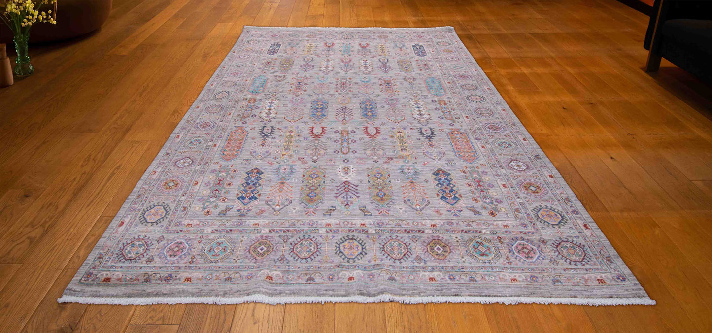 WOOL AND COTTON RUG 8'X9'4"