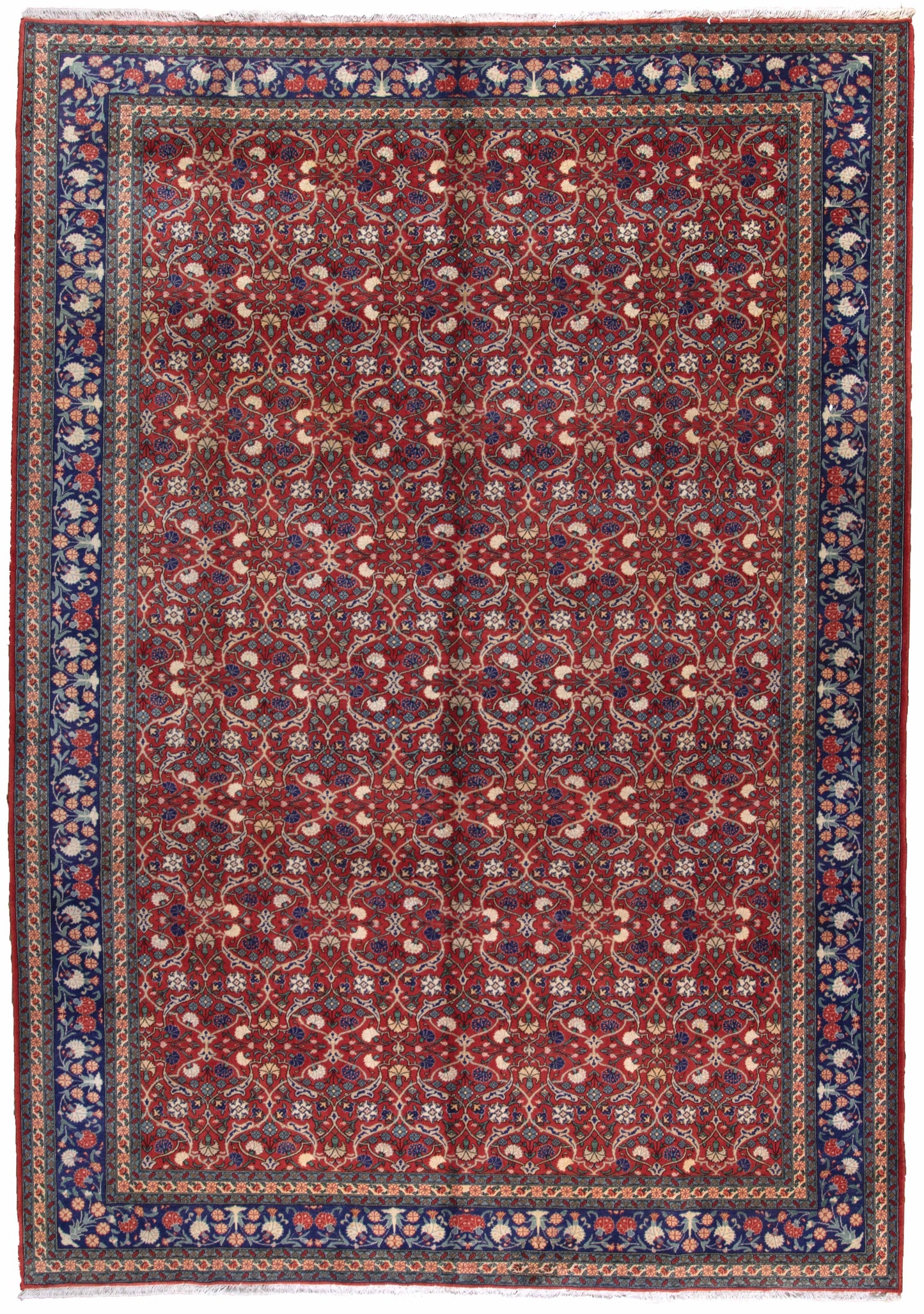 TURKISH HEREKE HAND MADE CARPET 7'6"X10'8"