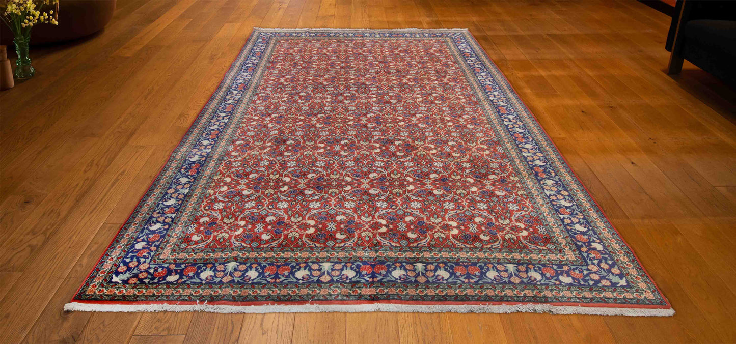 TURKISH HEREKE HAND MADE CARPET 7'6"X10'8"